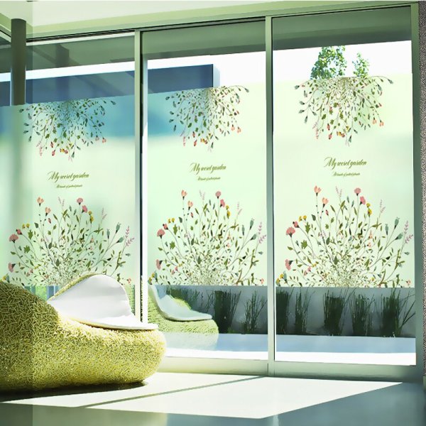 Плёнка на окна декоративная