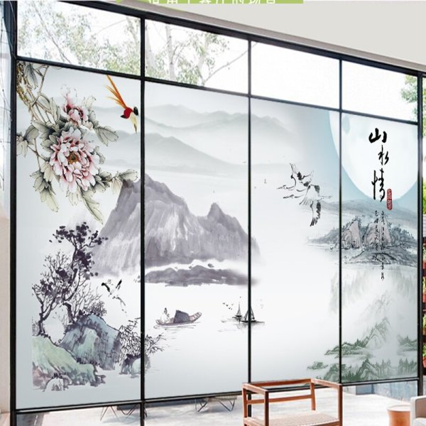 Наклейки на стекло декоративные большие