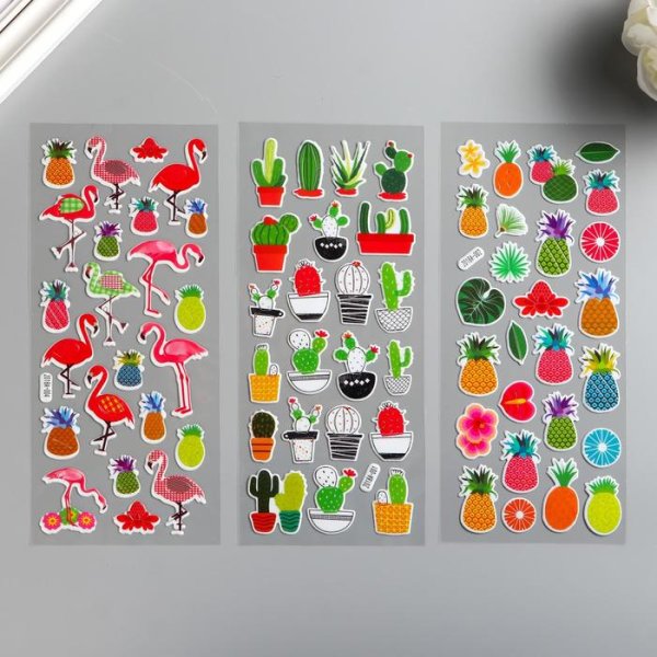 Наклейки объёмные