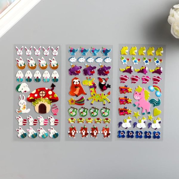 Мягкие наклейки пластик