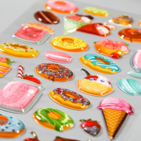 Наклейки смайлики выпуклые