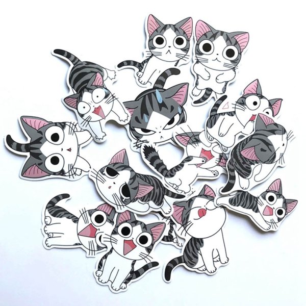 Наклейки с милыми котиками