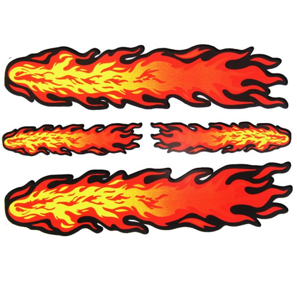 Наклейки огонь пламя