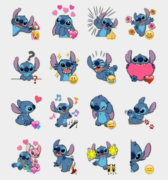Стич Стикеры милый