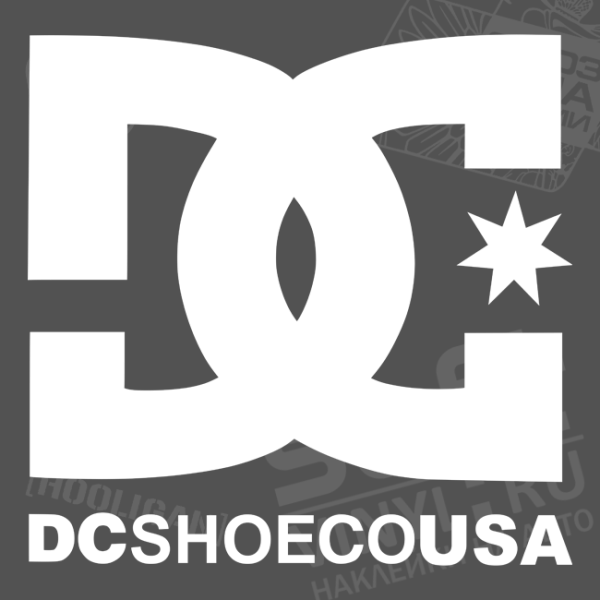 DC Shoes logo наклейка