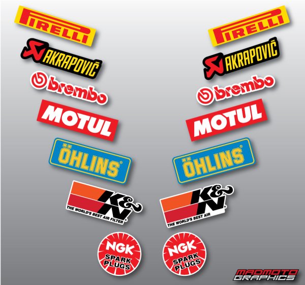 Стикеры на авто Спонсоры