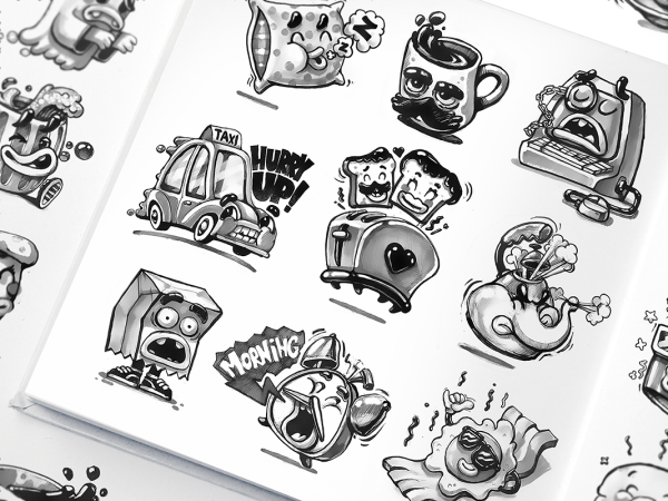 Наброски стикеров