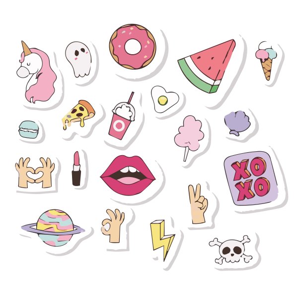 Прикольные скетчи на стикерах