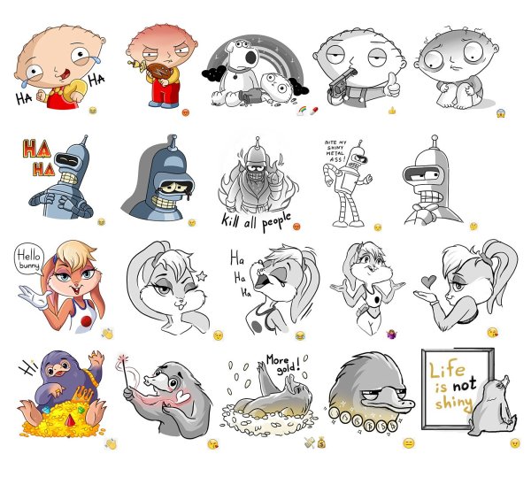 Скетч Стикеры