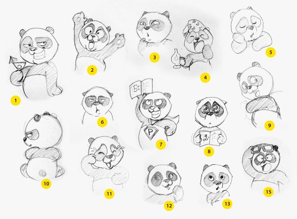 Скетчи для стикеров в ВК