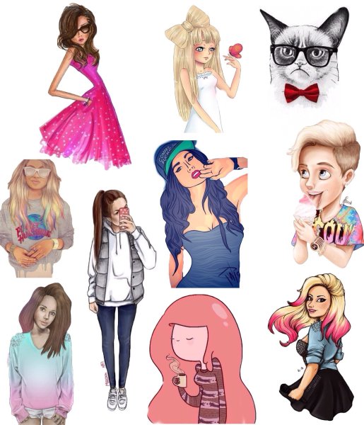 Красивые наклейки