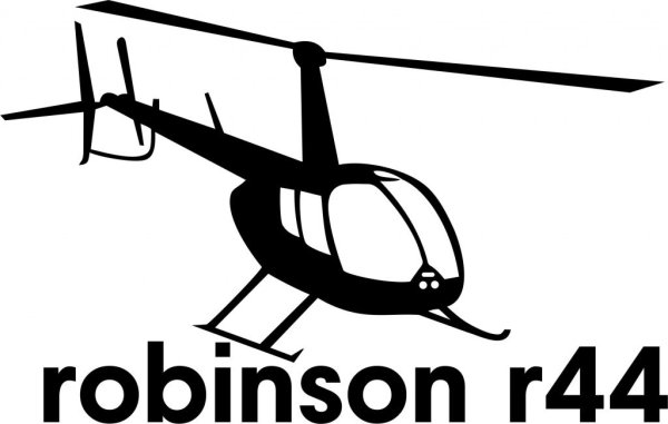 Наклейка на авто "вертолёт"