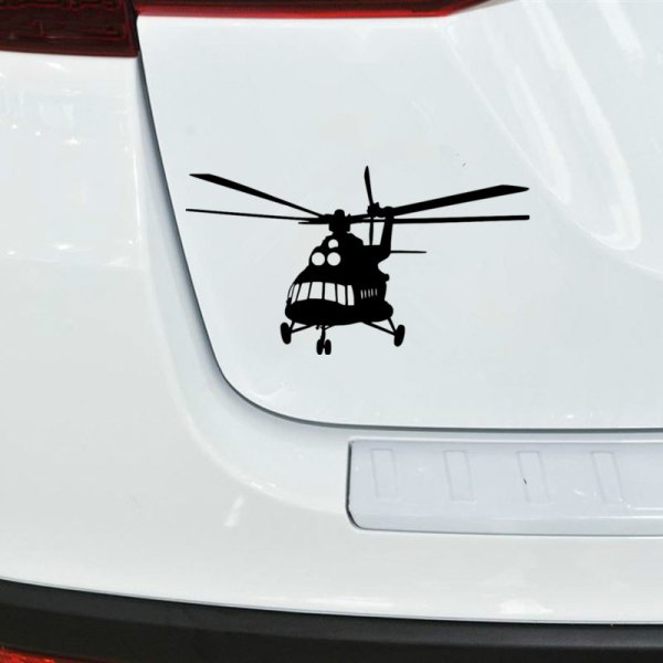 Вертолет наклейка детская