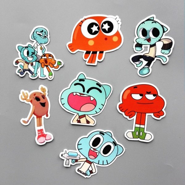 Наклейки удивительный мир Гамбола