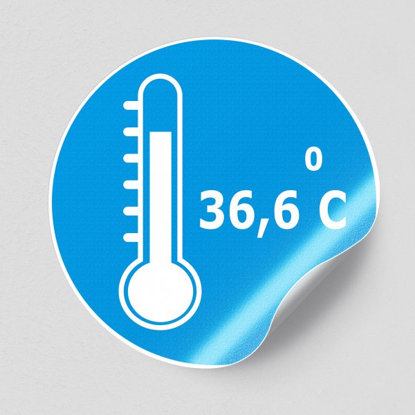 Термометр наклейка