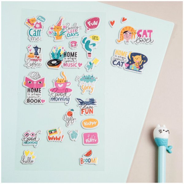 Объемные наклейки Meshu