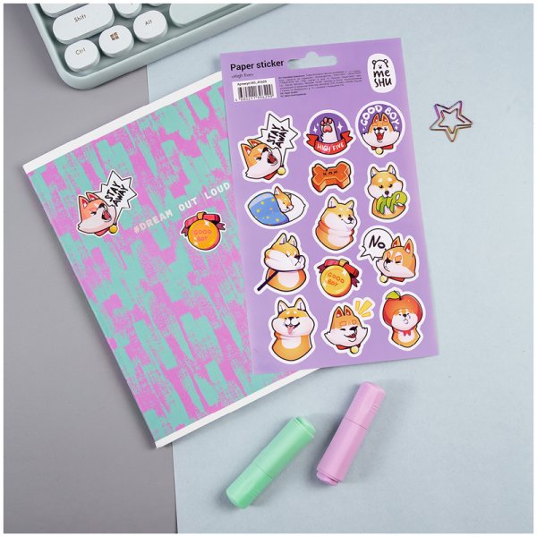 Наклейки бумажные Meshu "nature pattern"