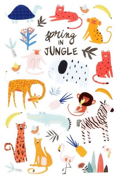 Наклейки ПВХ Meshu "Soul warmth", 10*21см, фольга, 28 наклеек, инд. Уп., европодвес