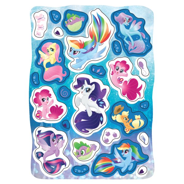 Росмэн набор 100 наклеек мой маленький пони, зеленый