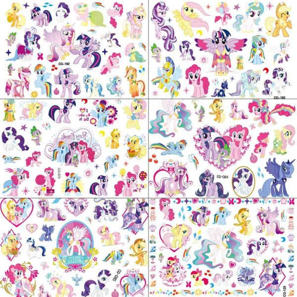 Наклейки пони