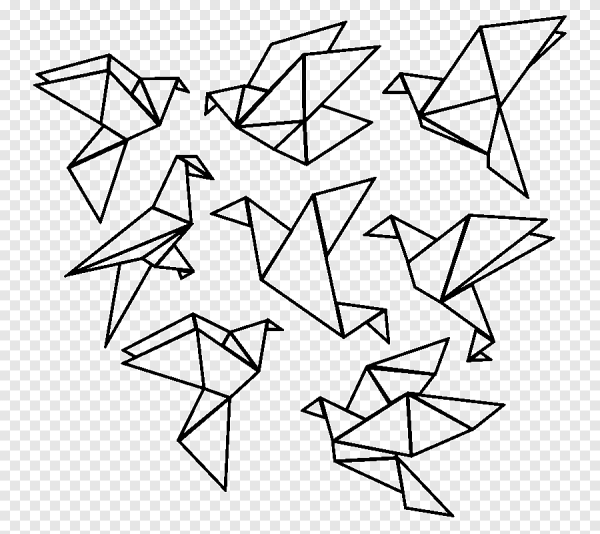 Оригами из стикеров