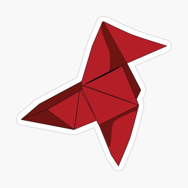 Оригами из стикеров