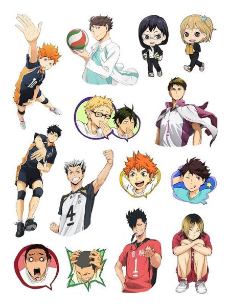 Стикеры Haikyuu
