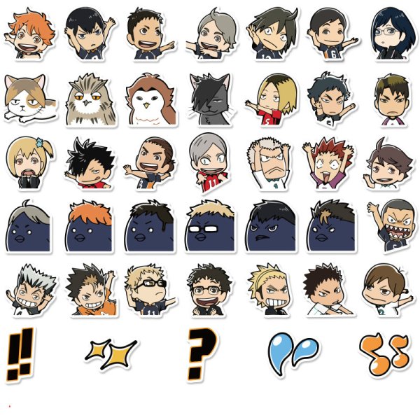 Anime Haikyuu Стикеры