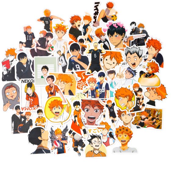 Наклейки аниме волейбол