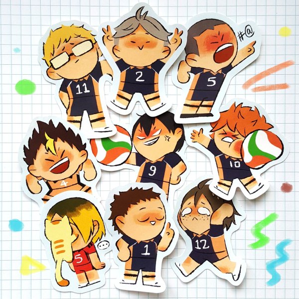 Стикеры Haikyuu