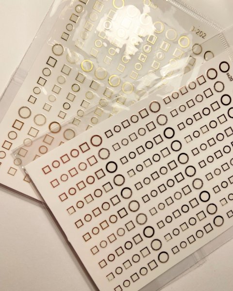 Металлические никелевые наклейки