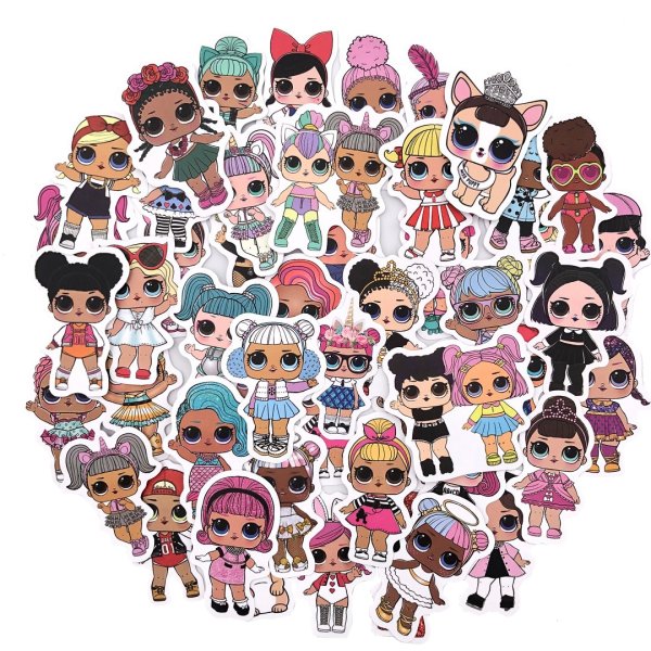 Куколки ЛОЛ наклейки