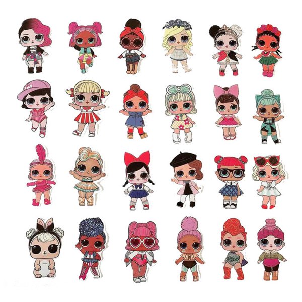 Наклейки куклы ЛОЛ
