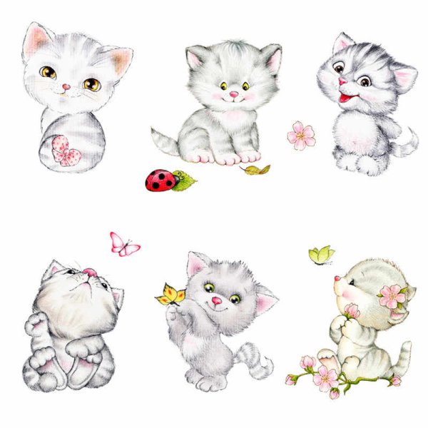 Наклейка котёнок