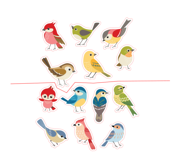 Стикеры птицы