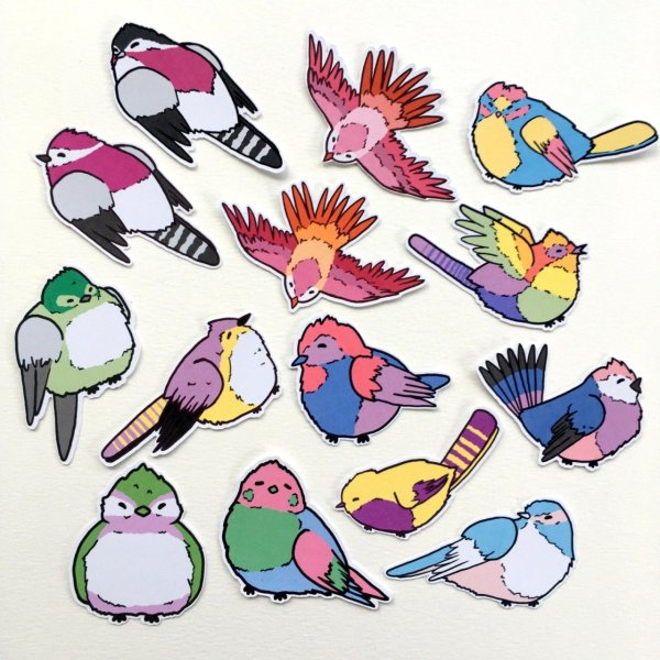Стикеры птицы