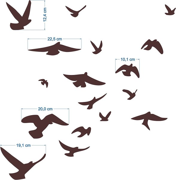 Наклейка (стикер) птички