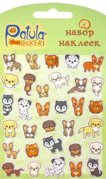 Наклейки мягкие с животными