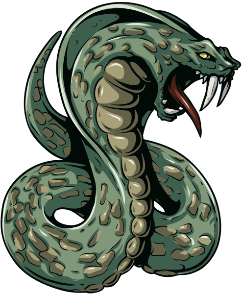 Змея стикер