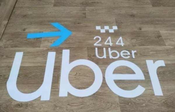 Наклейки на авто Убер