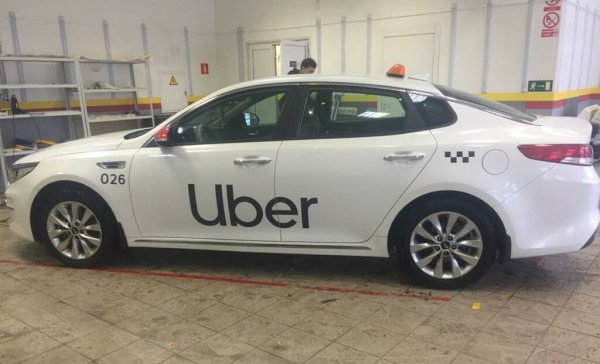 Надпись Uber