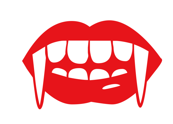 Вампирские зубы вектор