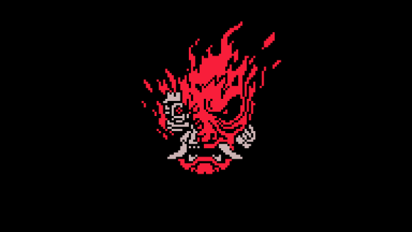 Самурай киберпанк 2077 пиксель