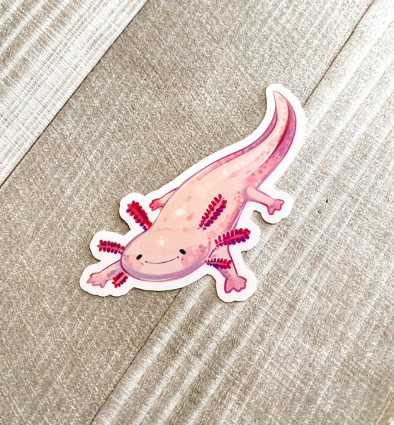Аксолотль арт наклейки
