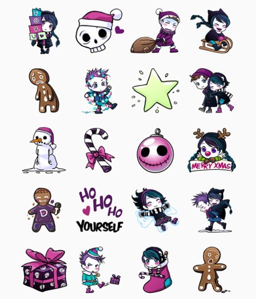 Наклейки емо