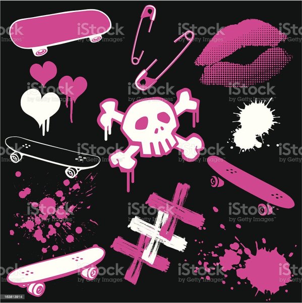 Наклейки эмо стиль