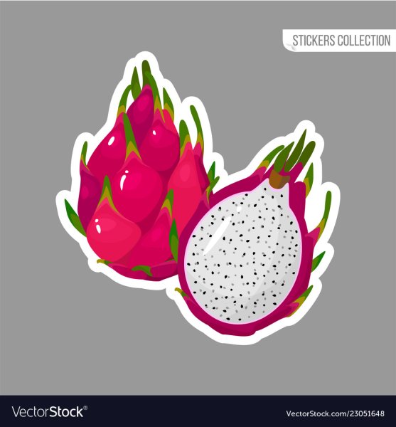 Наклейка фрукт дракона