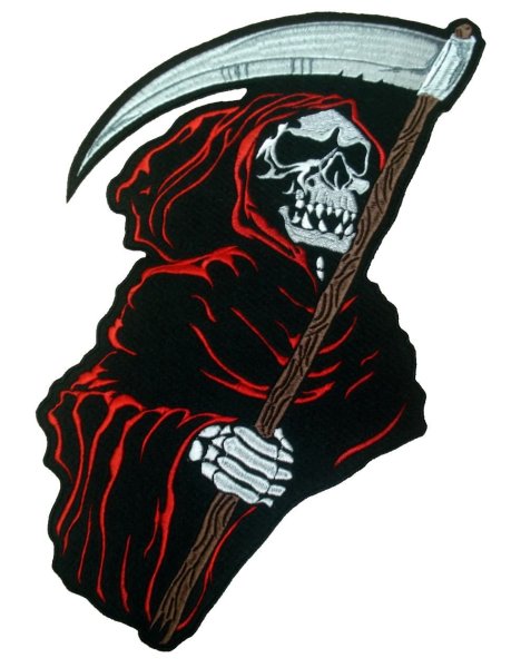 Логотип смерть с косой