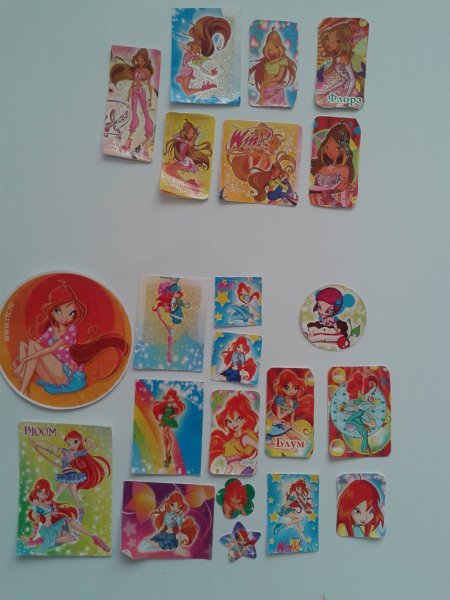 Наклейки Винкс старые