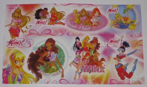 Винкс коллекционные наклейки